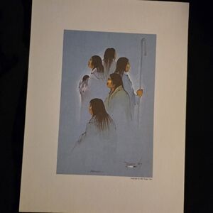 “Family” by Peggy Tiger – 1981 Native American Art Print – $100